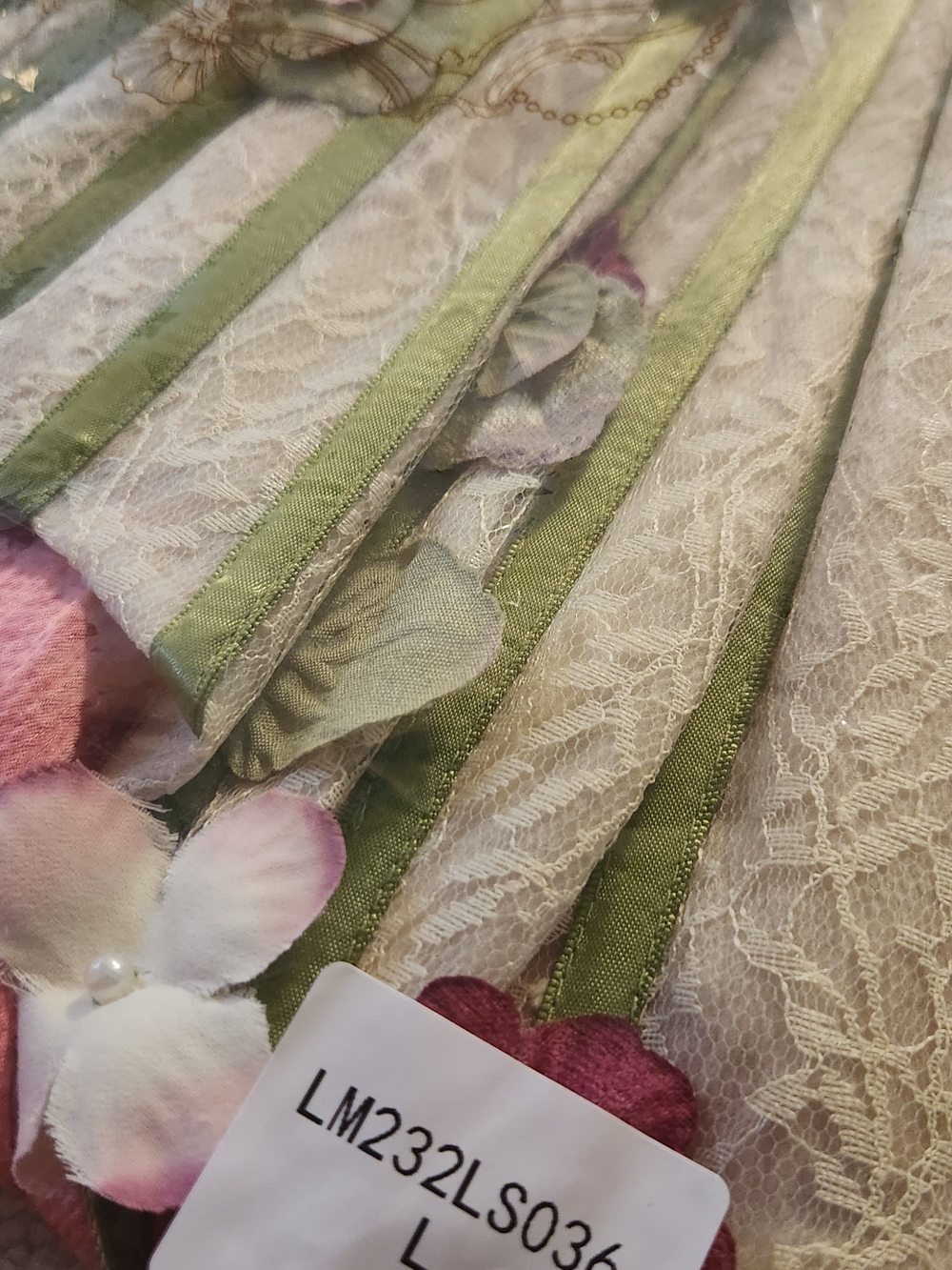 LaceMade Flower Vine Phantom Corset Dress L BNWT - Picture 4 of 5